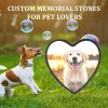 Heart-Shaped Pet Memorial Stone