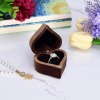 Personalized Heart Shaped Wooden Ring Box