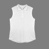 Custom Personalized Women's Sleeveless Polo Button Active Tops