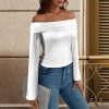 Custom Personalized Off Shoulder Double Lined Long Sleeve T Shirts