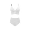 Custom Personalized Women's Ruffle Hem Bikini Set
