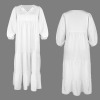 Custom Personalized Women's V Neck Half Sleeve Maxi Dress