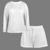 Custom Specialized Women's Long Sleeve&Tether Shorts Pocket Pajama Sets