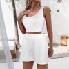 Custom Specialized Women's Crop Tank Top & Shorts Set
