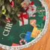 Thick Fringe Christmas Tree Skirt 36"x36" inch