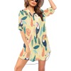 Chiffon Shirt Dress Cover Up (H52)