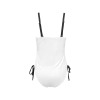 Women Drawstring Side One-Piece Swimsuit