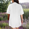 Custom Individualized Open Front Blouse Top & Drawstring Waist Shorts Set