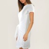 Custom Specialized Short Sleeve Wrap Bodycon Ruched Tie Waist Dress