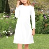 All-Over-Print Girls' Long Sleeve Causal Dress