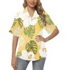 Women's All Over Print Hawaiian Shirt with Merged Design  Model T58