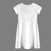 Custom Personalized Short Sleeve Flowy Hem Girls Dress