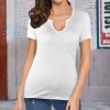 Custom Personalized Women's Low Neck Short Sleeve T-Shirts
