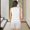 Custom Specialized Women's Sleeveless Square Neck Pocket Pajama Sets