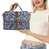 Multi-Function Leather Satchel-Brown (Model 1739)