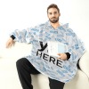Men's All-over-print Oversized Hooded Blanket
