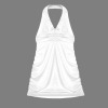 Custom Specialized V Neck Halterneck Backless Pleated Bodycon Dress
