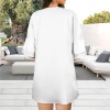 All-Over Print Women's Half Sleeves V-Neck Mini Dress