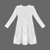 Custom Personalized Ruffle Long Sleeve Tiered Girls Dress