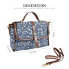 Multi-Function Leather Satchel-Brown (Model 1739)