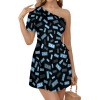 One-Shoulder Openwork Dress