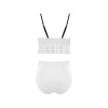 Custom Personalized Women's Ruffle Hem Bikini Set