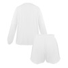All-Over Print Women's Long Sleeve Mid-Length Shorts Pajama Set