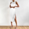 Custom Specialized Crop Tank Top & Split Thigh Skirt Set