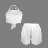 Custom Specialized Tie Back Halter Top & Shorts Set