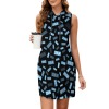 Drawstring Sleeveless Hooded Dress