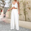 Custom Individualized Crop Cami Top & Wide Leg Pants Set