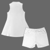 Custom Personalized Separates Inner Shorts & Sleeveless Lapel Zipper Pocket Sport Dress