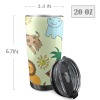 Stainless Steel 20oz Mobile Tumbler with Black Lid