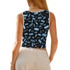 Round-Neck Cropped Vest Top