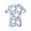 All Over Print T-Shirt for Women (Solid Color Collar) (T40)(Made In Queen)