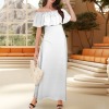 Women's Off-the-Shoulder Ruffled Maxi Dress