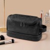 Black PU Toiletry Bag (Top Custom)（Made In USA）