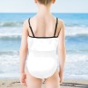All-Over Print Girls' Spaghetti Strap Ruffle Swimsuit