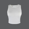 Custom Individualized Women's Round Neck Crop Tank Tops