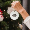 Custom Round Ceramic Ornament