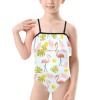 Kids' Spaghetti Strap Ruffle Swimsuit (S26)