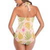 Women's Halter Neck Gather Chest Swimsuit (S52)