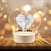 Custom Heart Shaped Acrylic Photo Panel