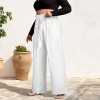 Custom Personalized Strappy High Waist Pocket Wide Leg Pants
