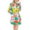 Women's All Over Print Night Robe (Sets 10)