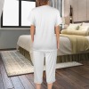 Custom Specialized Women's V-Neck Short Sleeve&Capri Pants Pocket Pajama Sets