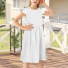 Custom Personalized Sleeveless Ruffle Trim Girls Dress