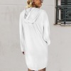 Custom Personalized Women's Drawstring Pocket Hooded Dress