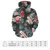 Men's All Over Print Hoodie USA Size Model H13