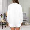 All-Over Print Women's Long Sleeve Mid-Length Shorts Pajama Set